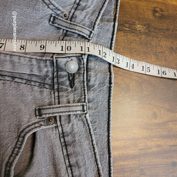 Levi's Jeans 31x32 Measures 31x31 Straight 505 Stretch Gray Denim Western - Picture 9 of 12